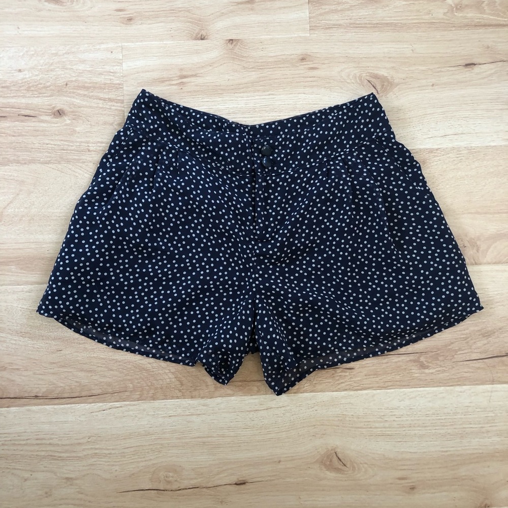Navy Polka dot shorts